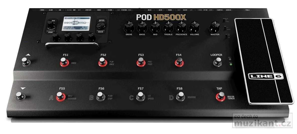 Line 6 POD HD 500x | Multiefekty a procesory | muzikant.cz Eshop